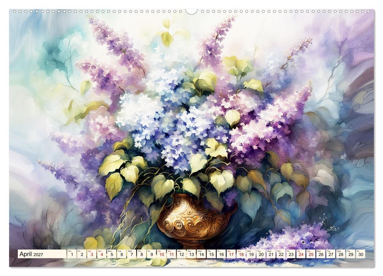 Blossom joy (High Quality Premium Wall Calendar 2027 DIN A2 landscape),CALVENDO 12 Month Wall Calendar: Enchanting flowers, a joy for the whole year.