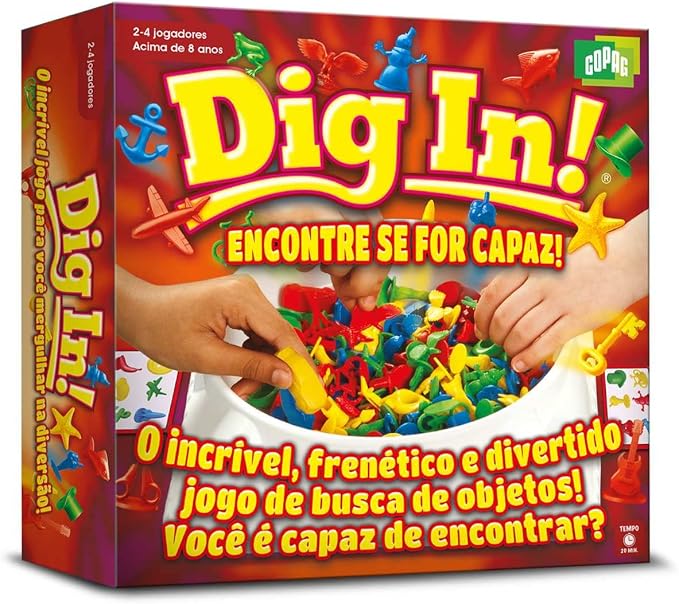Jogo Dig-In 31092 Copag, Encontre Se For Capaz, Multicor