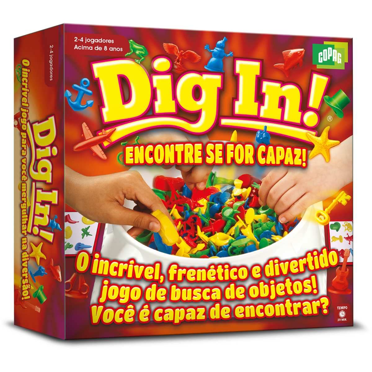 Jogo Dig-In 31092 Copag, Encontre Se For Capaz, Multicor | Amazon
