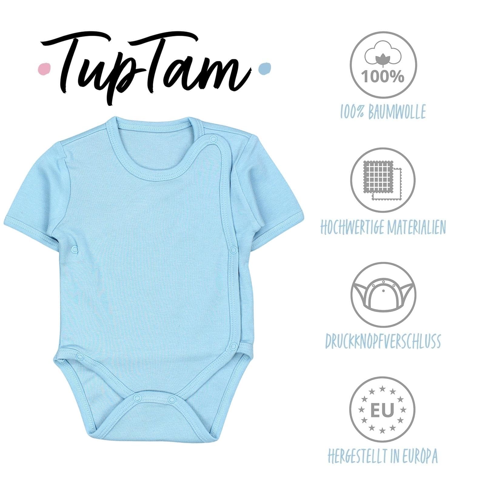 TupTam Body Bebé Niño – Pack de 5 Bodies Wrap de Algodón – Certificados OEKO-TEX