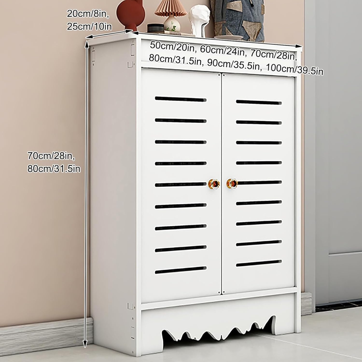 Radiator Cover,Heating Cabinet Shelf Protective Accessories Decorative Heater Cover, Floor-Standing Radiator Covers for Home Bedroom, Bathroom,Living Room(20x24x8in/50x60x20cm)