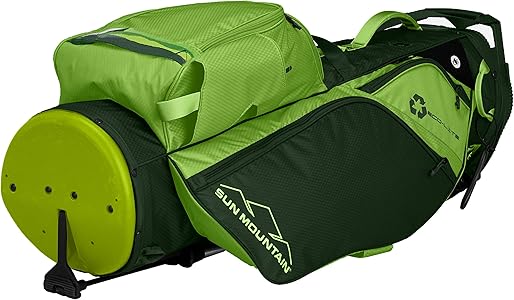 サンマウンテン　9.0型　スタンド キャディバッグ グリーン 4分割 Amazon.co.jp: [サンマウンテン] 継続定番商品 キャディバッグ 軽量
