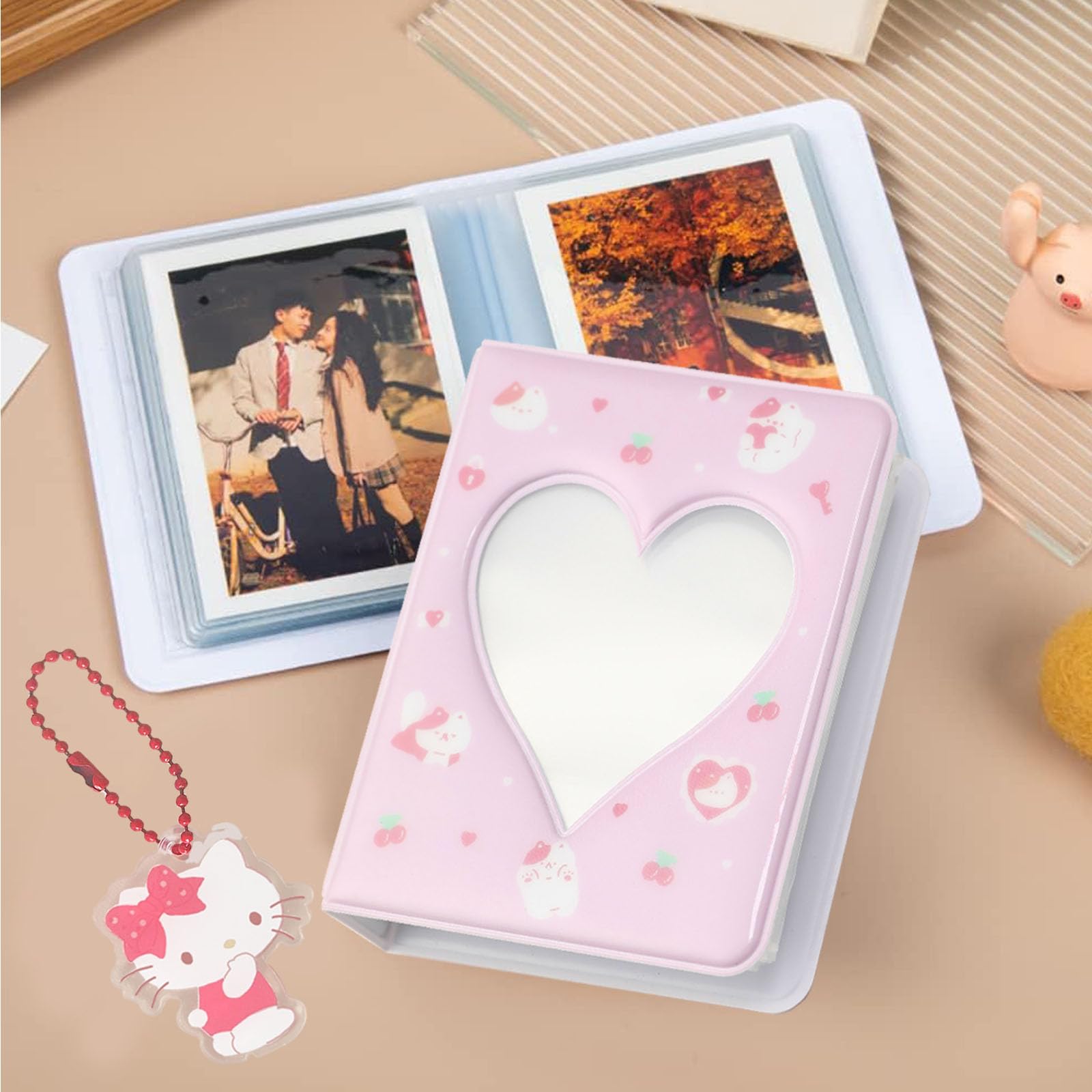 Album Porta Photocard Kpop PMELCXD - Con 36 Tasche, Design A Cuore, Per Collezionisti - 5.3x6.6x1.7 Cm - Foto 10