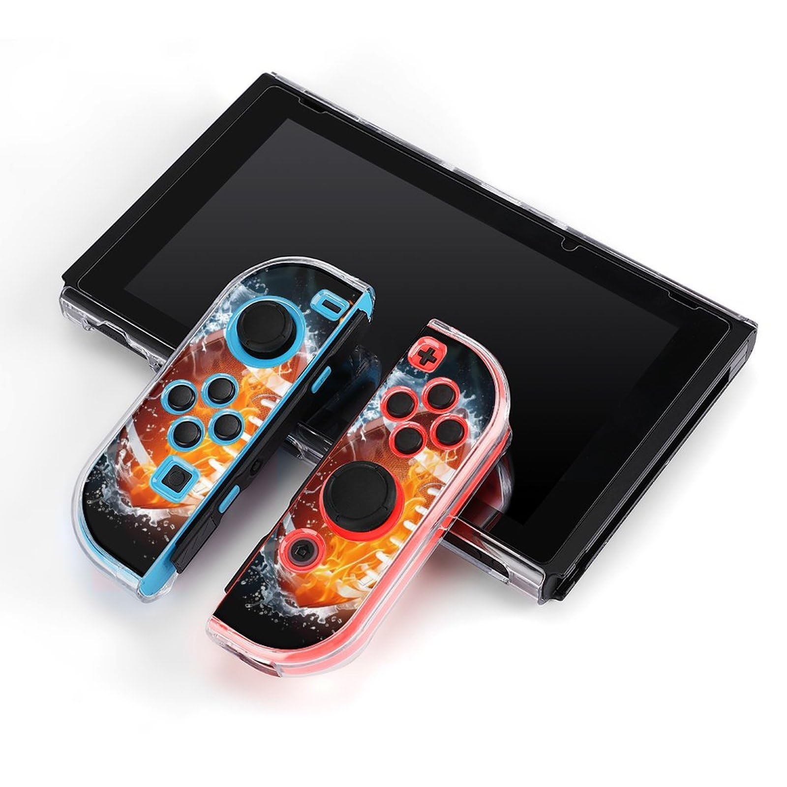 Funda protectora de pantalla para interruptor de fuego y agua, accesorios completos, funda protectora para consola Switch y Joy-Cons
