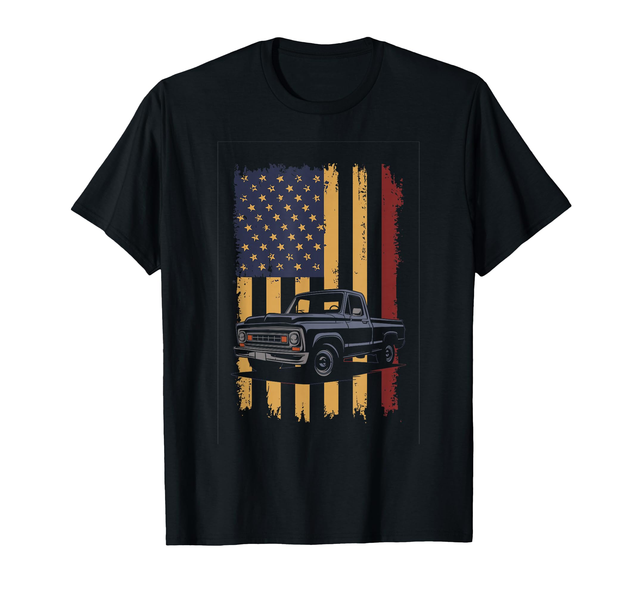 Vintage American Pickup Truck Adventure Enthusiast Design T-Shirt