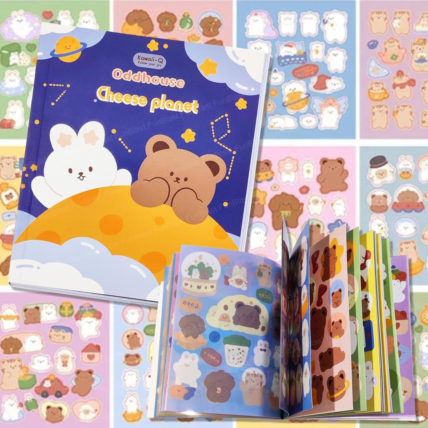 KmCho Kawaii Stickers Set for Kids and Teens, Creative Stickers Set for Scrapbooking and Journaling, Cute Waterproof Vinyl Decals for Laptops, Water Bottles, Notebooks, Crafts 2