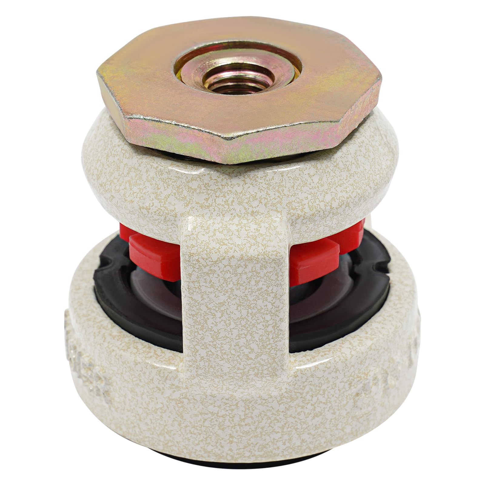 Ruote girevoli da 101 mm, set di 4 ruote pesanti, ruote per mobili, capacità di carico di 550 kg, ruote di trasporto a 360 gradi, ruote in poliuretano per mobili, carrelli, tavoli con