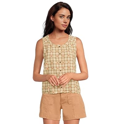 Toad&Co Manzana Button Front Tank Top Women