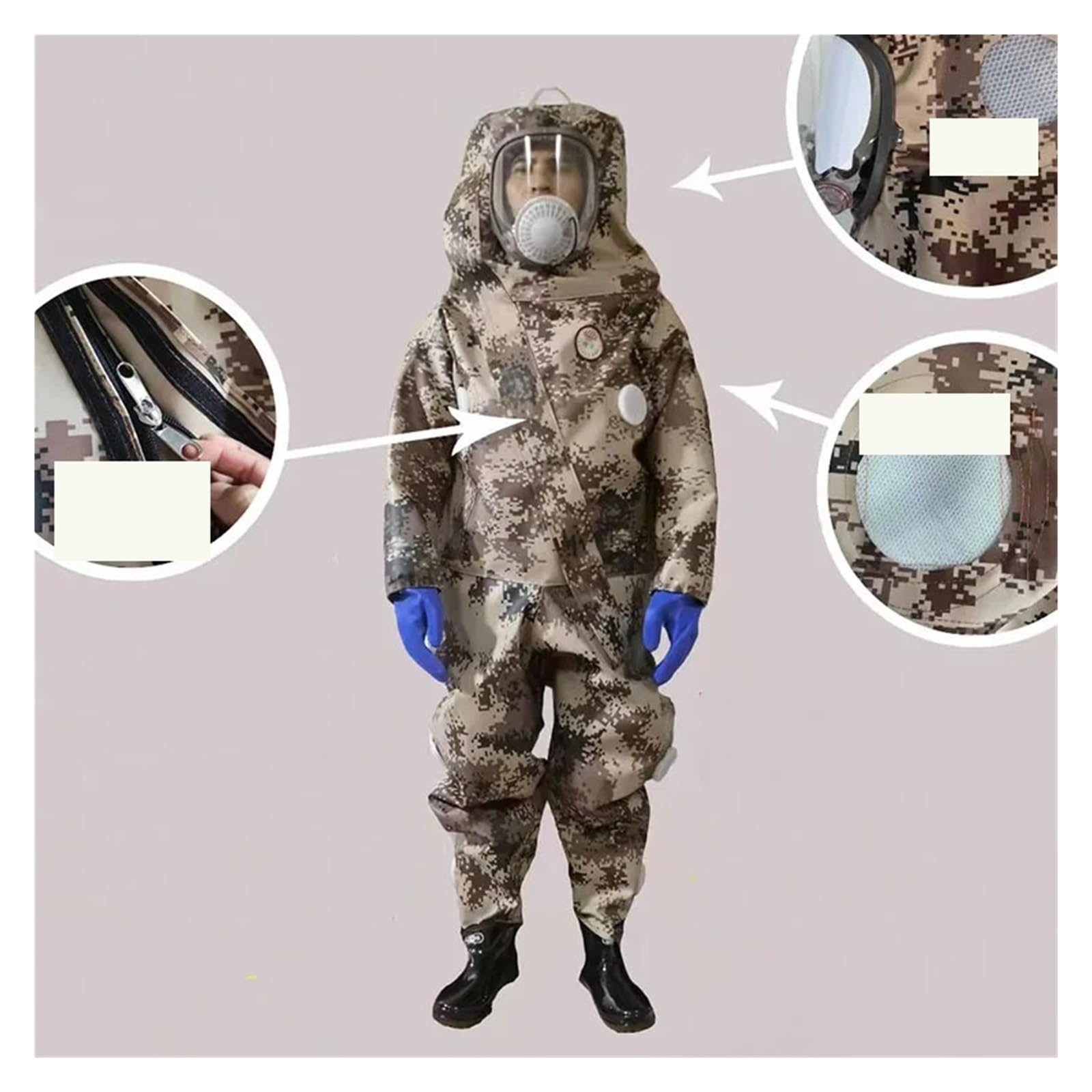Abbigliamento per l'apicoltura, Tuta anti calabrone anti veleno d'ape con ventola 12V(C)