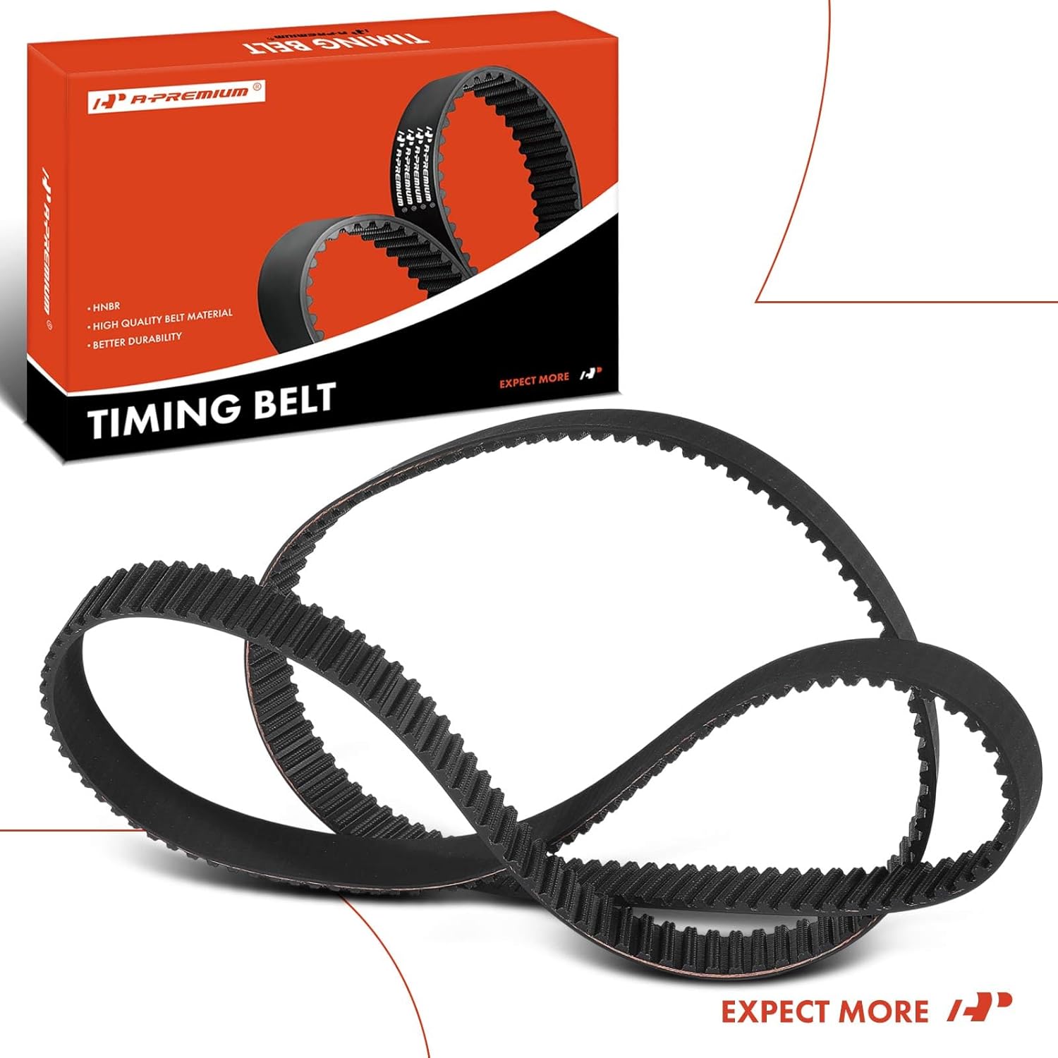 A-Premium Engine Timing Belt Compatible with Chevrolet Cruze 2014-2015 2.0L