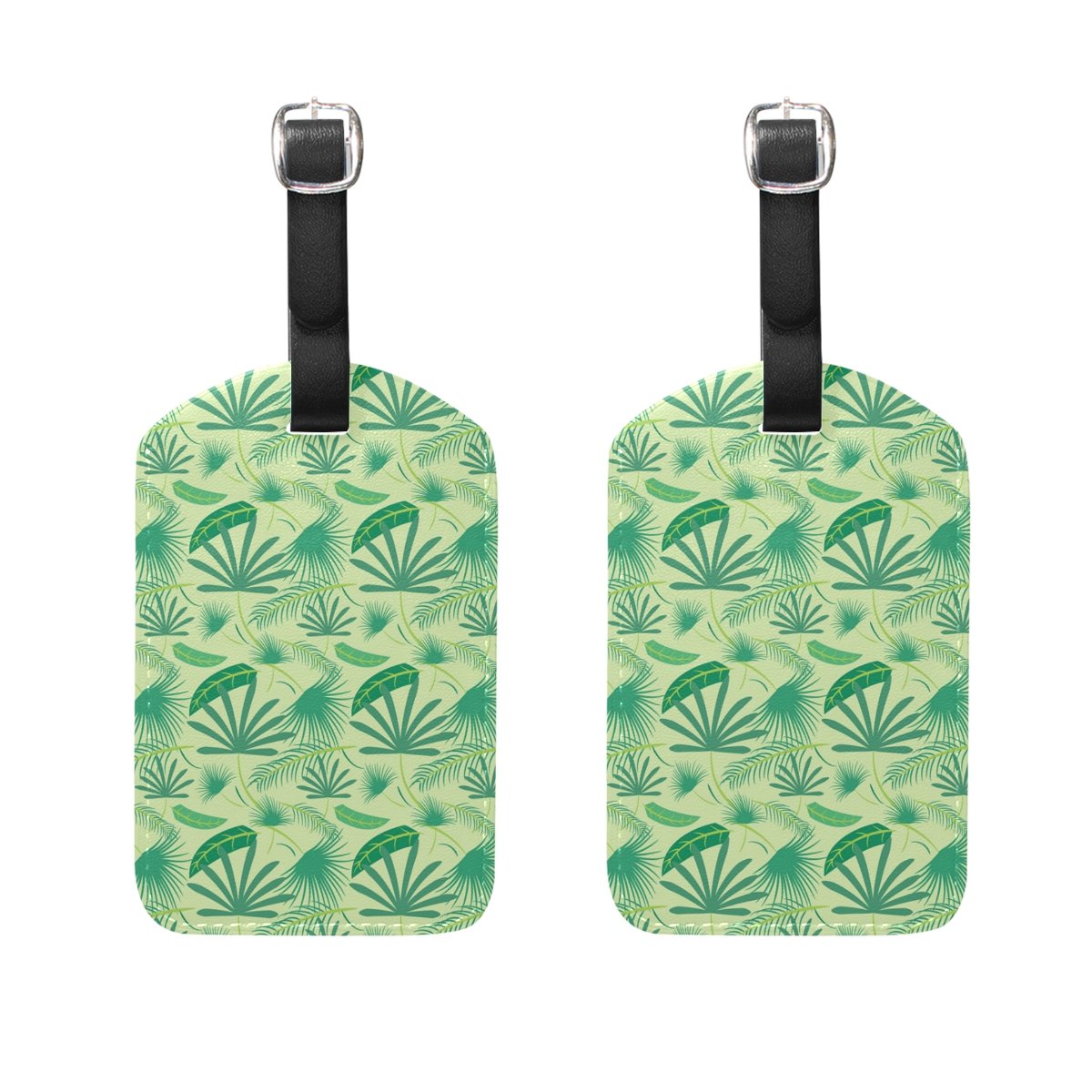 Aumimi Palm Leaf Travel Luggage Tags 2pcs
