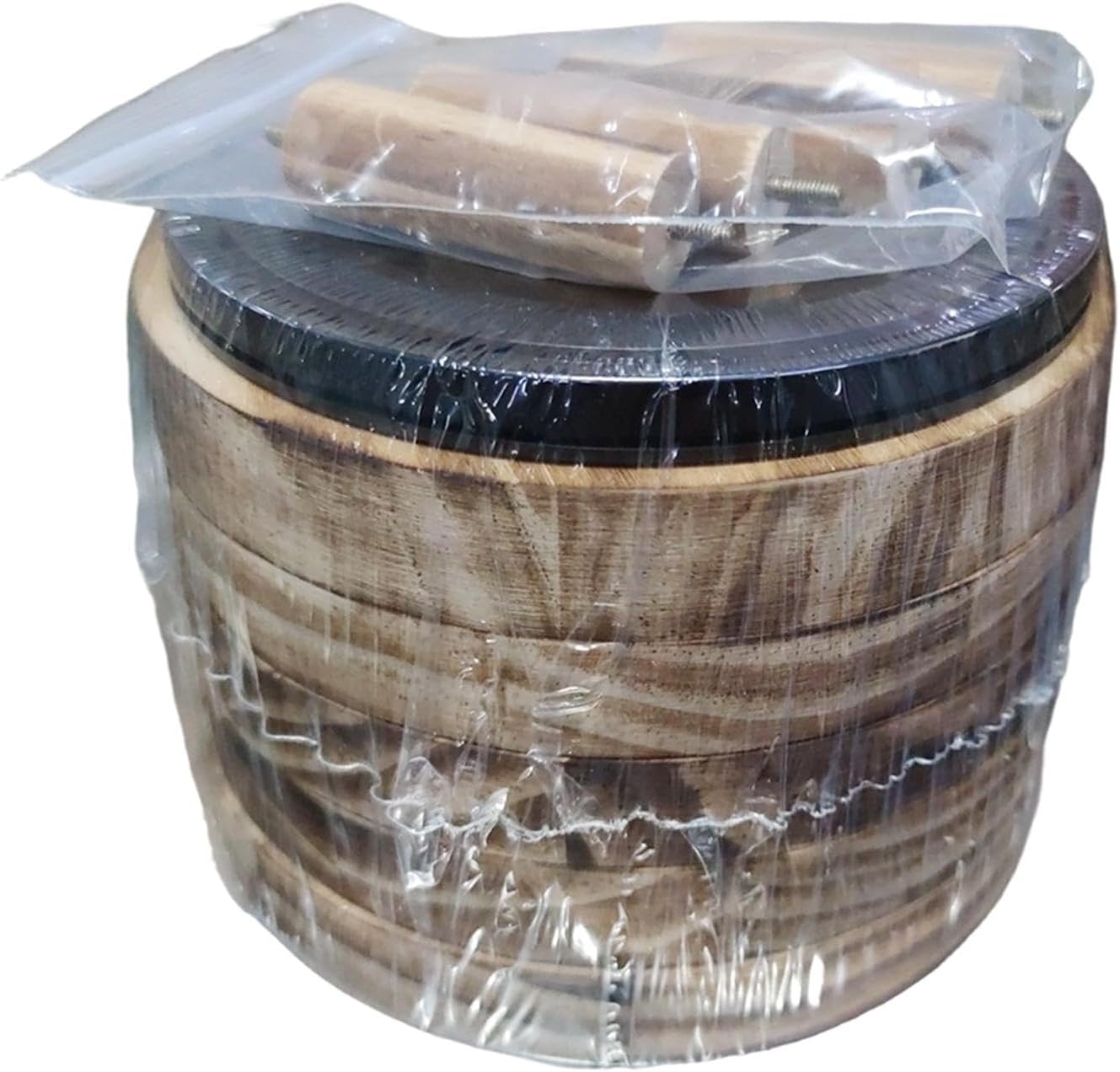 Wood Egg Stand Countertop Egg Holder Rotating 5 Layer Holds 30 Eggs Freestanding Organizer Storage Display Rack for Pantry