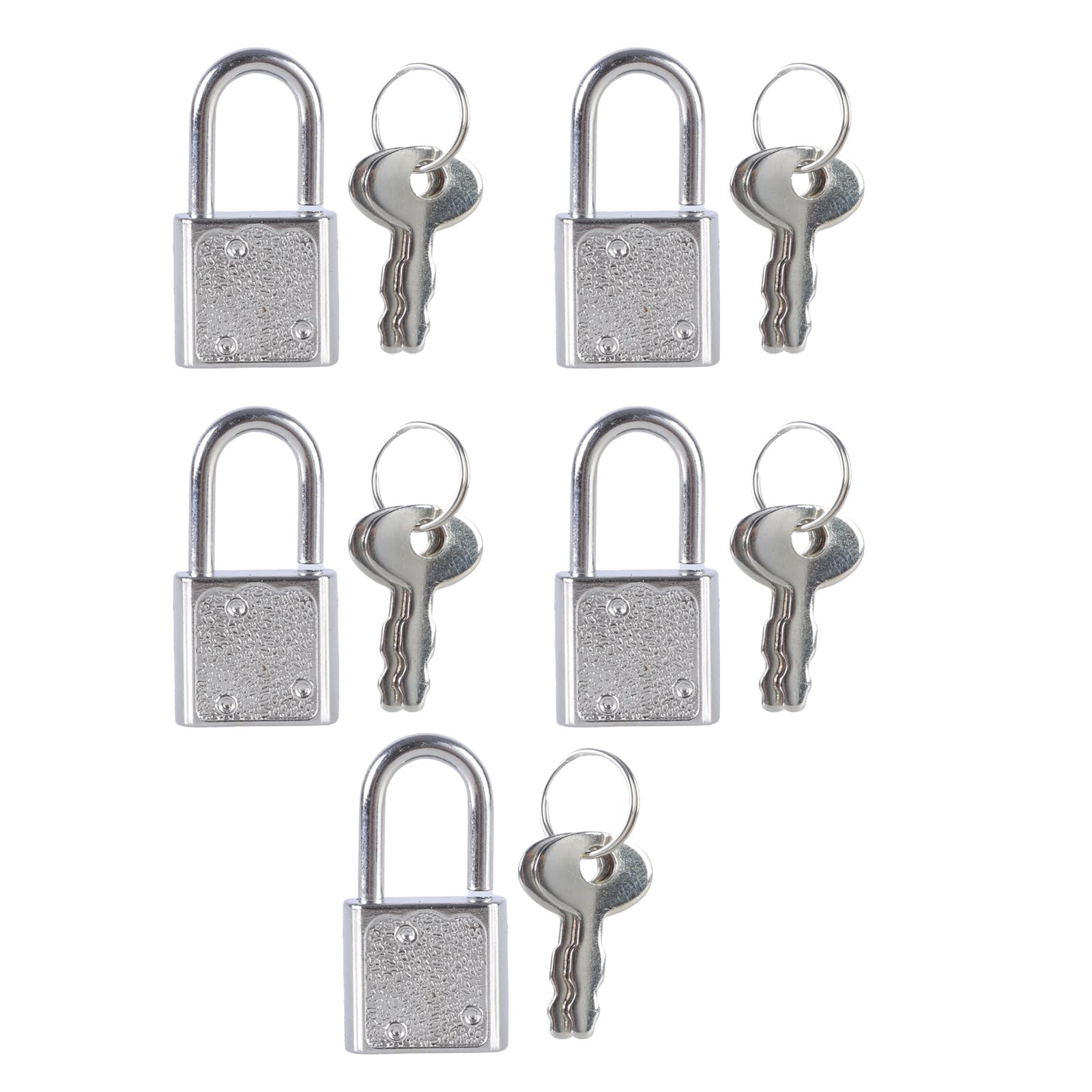 5Pcs Zincs Alloy Padlock Portable Suitcases Locker Securing Small Luggage Box with Diaries Padlocks Zincs Alloy Padlock for Notepad Diaries