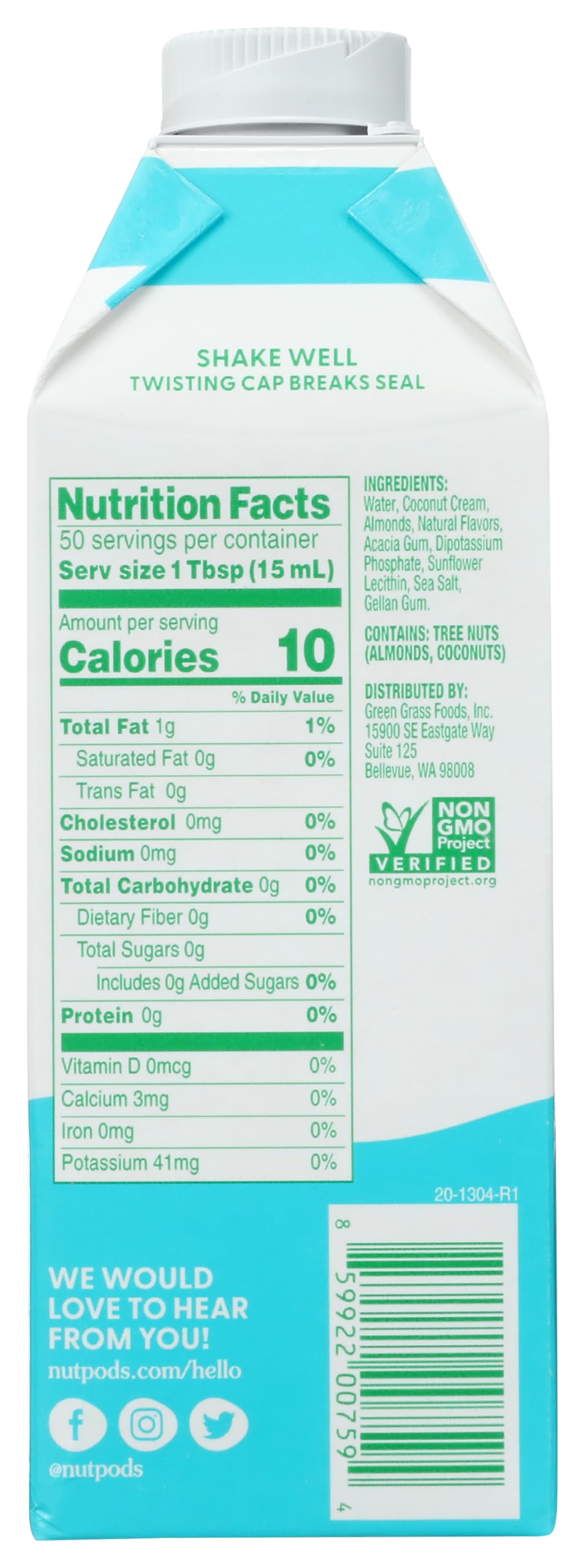 NUTPODS Caramel Almond Coconut Creamer 25 4 FZ — view 2