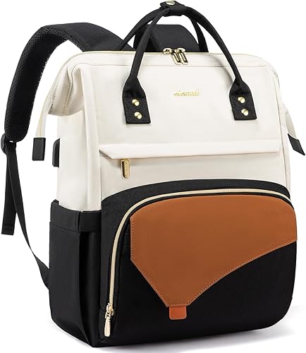 LOVEVOOK - Mochila de computadora portátil para mujer, mochila de 17 pulgadas, para enfermeras, para trabajo, escuela, universidad, bolsas de viaje