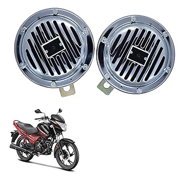 Vagary Bikes Horn Loud Air Horns Motorbike Classic Horns (Set of 2) for Hero Glamour Fi