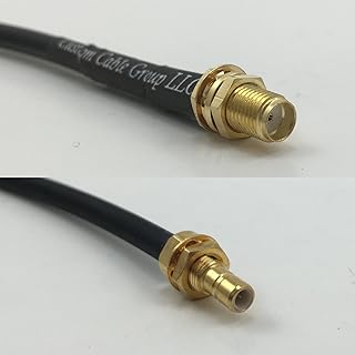 6 inch RG188 SMA FEMALE to SMB MALE BULKHEAD Pigtail Jumper RF coaxial cable 50ohm Quick USA Shipping