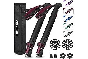The Trekking Poles Made for Adventure: TheFitLife Collapsible Trekking Poles