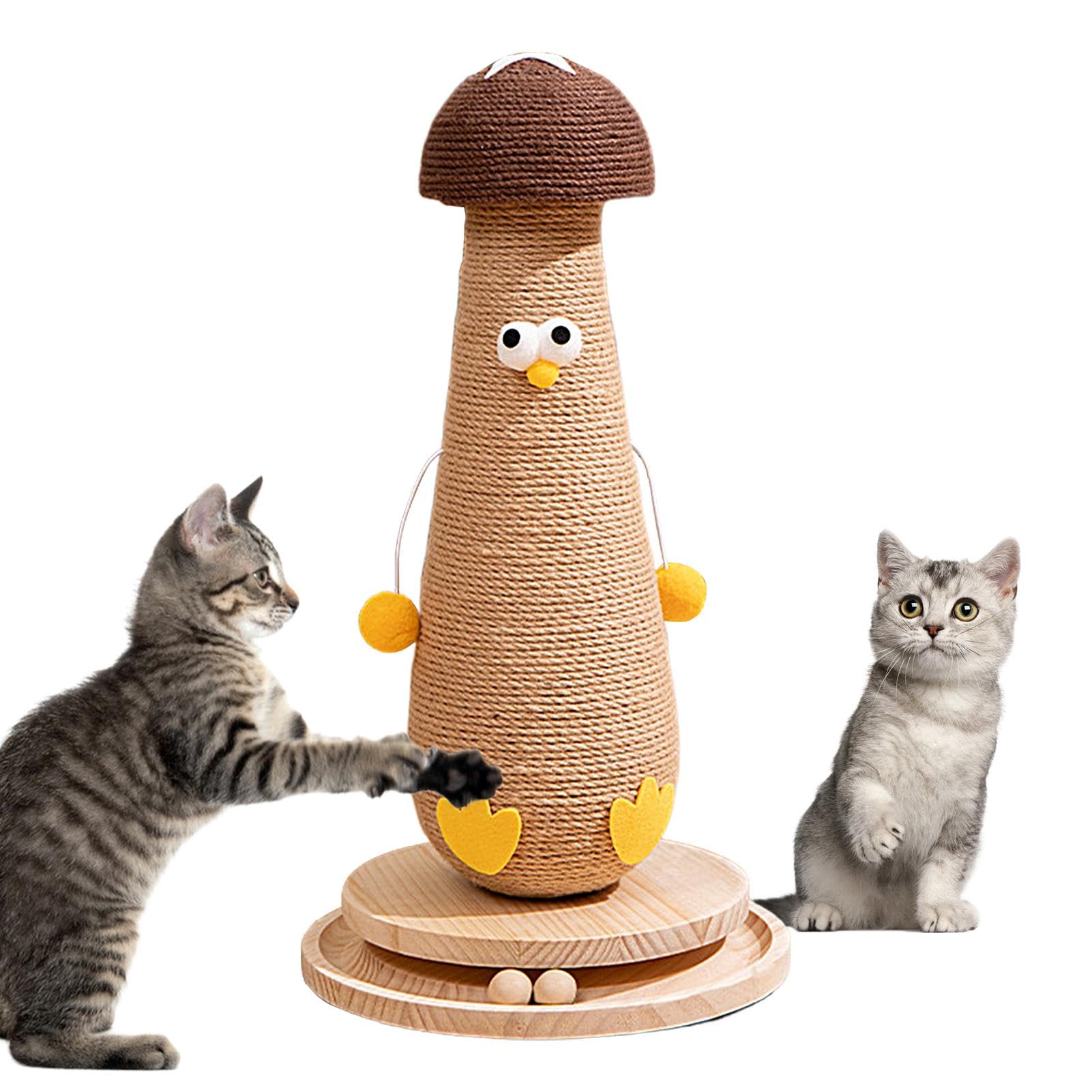 Arbre à chat en sisal pour petit appartement et chaton joueur