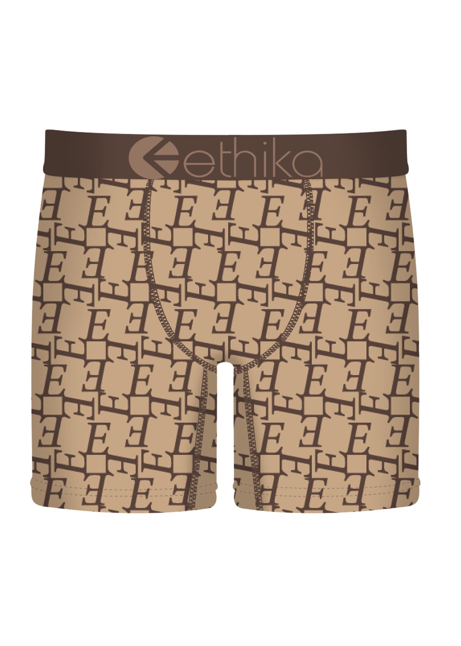 Calzoncillos Ethika E-Gridlock tipo bóxer de modal premium para hombre gris 4