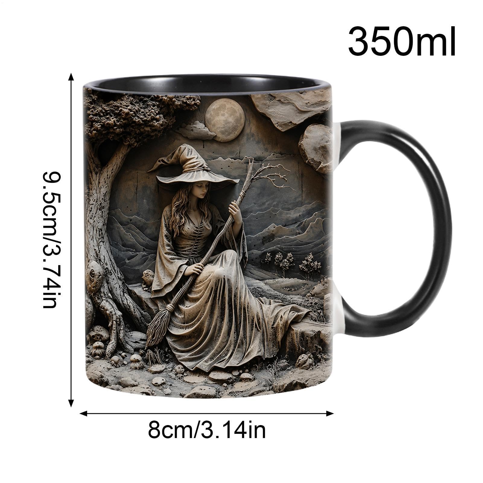 Taza Halloween Café Tazón Cerámico Con Diseño 350 ml