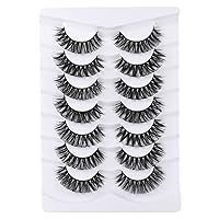 Vista 17 de Pestañas postizas de ojo de gato, pestañas de imitación de visón, aspecto natural, pestañas 8D esponjosas que parecen extensiones Postizas, pestañas