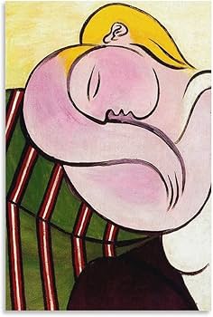 Amazon.co.jp: Pablo Picassoパブロ・ピカソ画家の作品（黄色い髪の女