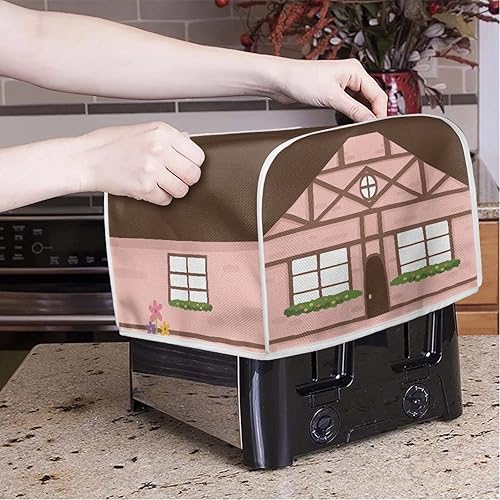 Vista 88 de Dreaweet Funda para tostadora de dibujos animados Kawaii Toast, de poliéster, se adapta a la mayoría de tostadoras de ranura larga de 4 rebanadas