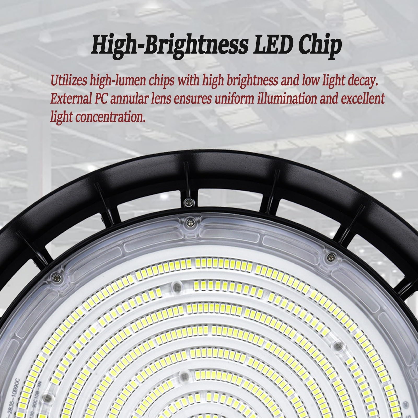 UL CE Listed 10 Pack UFO LED High Bay Light Shop Lamp 300W IP65 45000lm 150LM W High — view 4