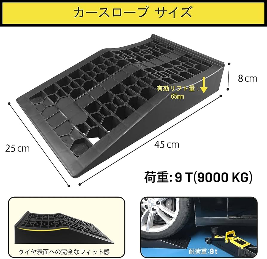 Amazon.co.jp: ROBLOCK カースロープ リフト タイヤスロープ耐