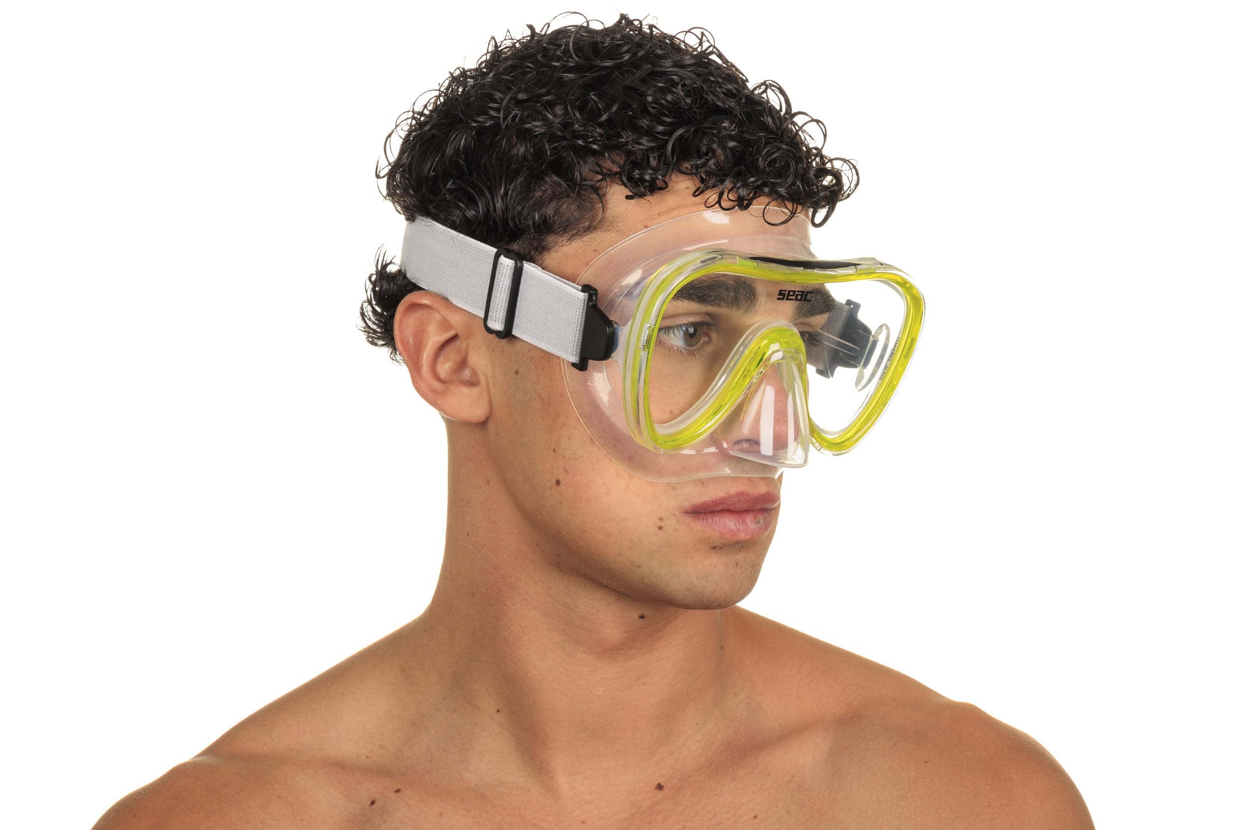 SEAC Unisex-Adult Natua Einglas-Schnorchel-und Tauchmaske aus Silikon