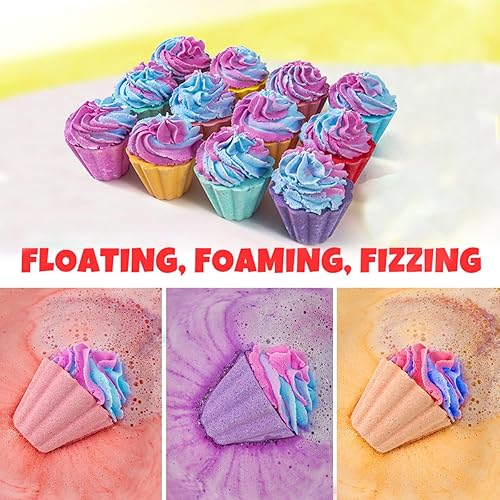 Miniatura 5 de Bombas de baño para niños con unicornio sorpresa en el interior, juego de regalo de 20 bombas de baño para niños, bomba de baño de burbujas hecha a