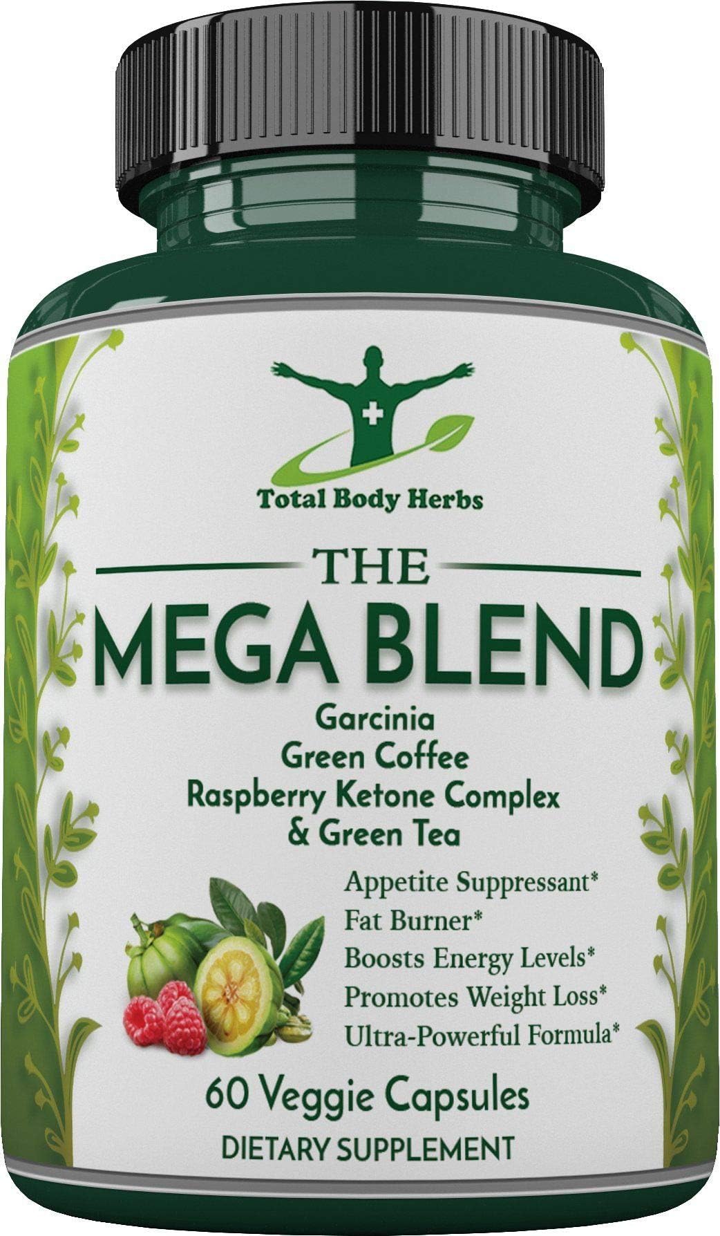 Mega Blend - Thermogenic Fat Burner - Weight Loss Supplement – Sixty (60) 1300mg Capsules