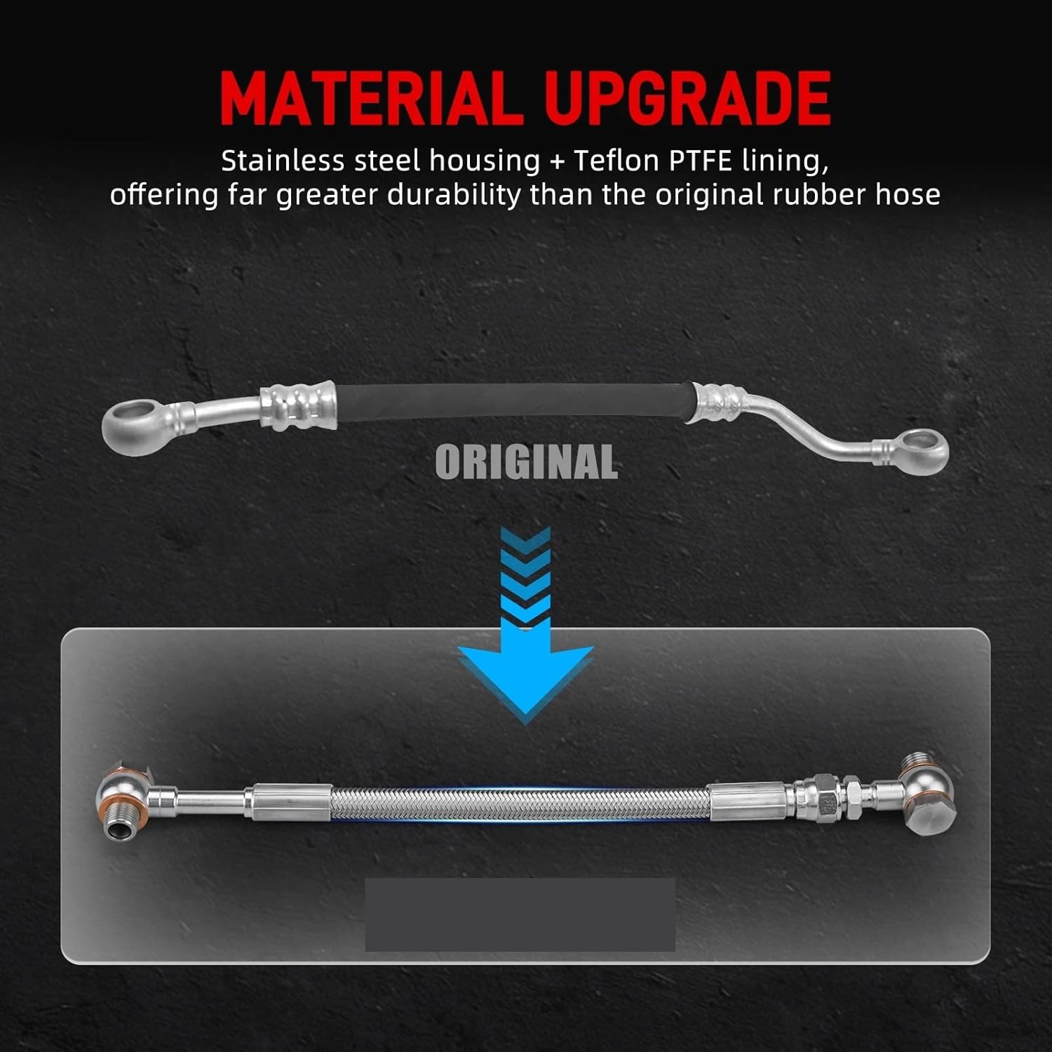 For BEVINSEE Upgraded Vanos Oil Supply Line Hose For BMW E46 E36 E39 E60 E61 X3 E83 X5 E53 Z3 Z4 E85 M52 M54 Replaces 11361705532