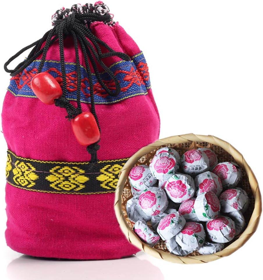 RenXinChang Rose Ripe Cooked Fermented Puer Tuo Cha - Yunnan Pu-erh tea - Rose Taste-350g/12.3oz