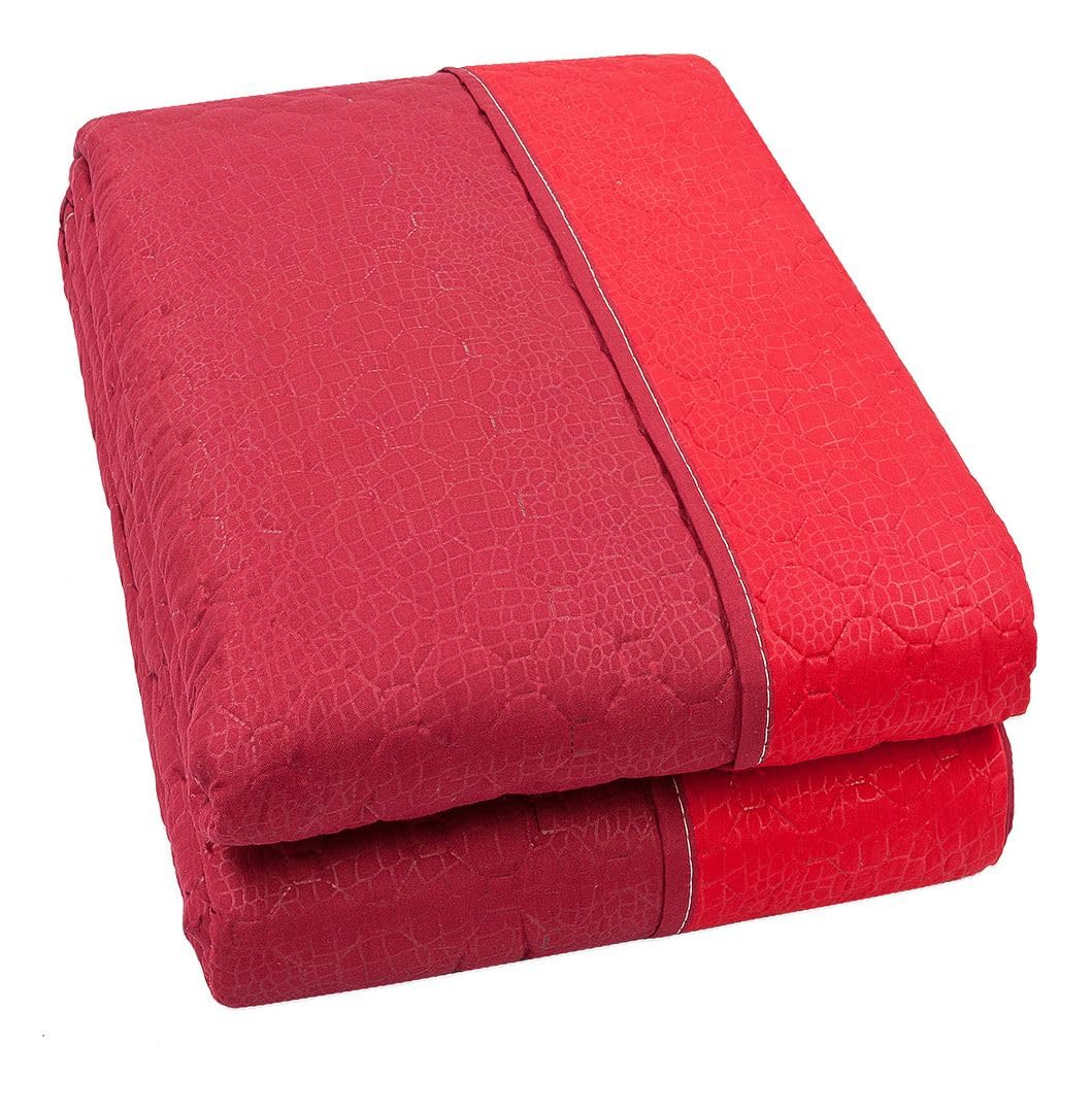 emmevi Trapuntino Copriletto Double Face Mezza Stagione Coperta Leggera 1 Piazza e Mezza Bordeaux