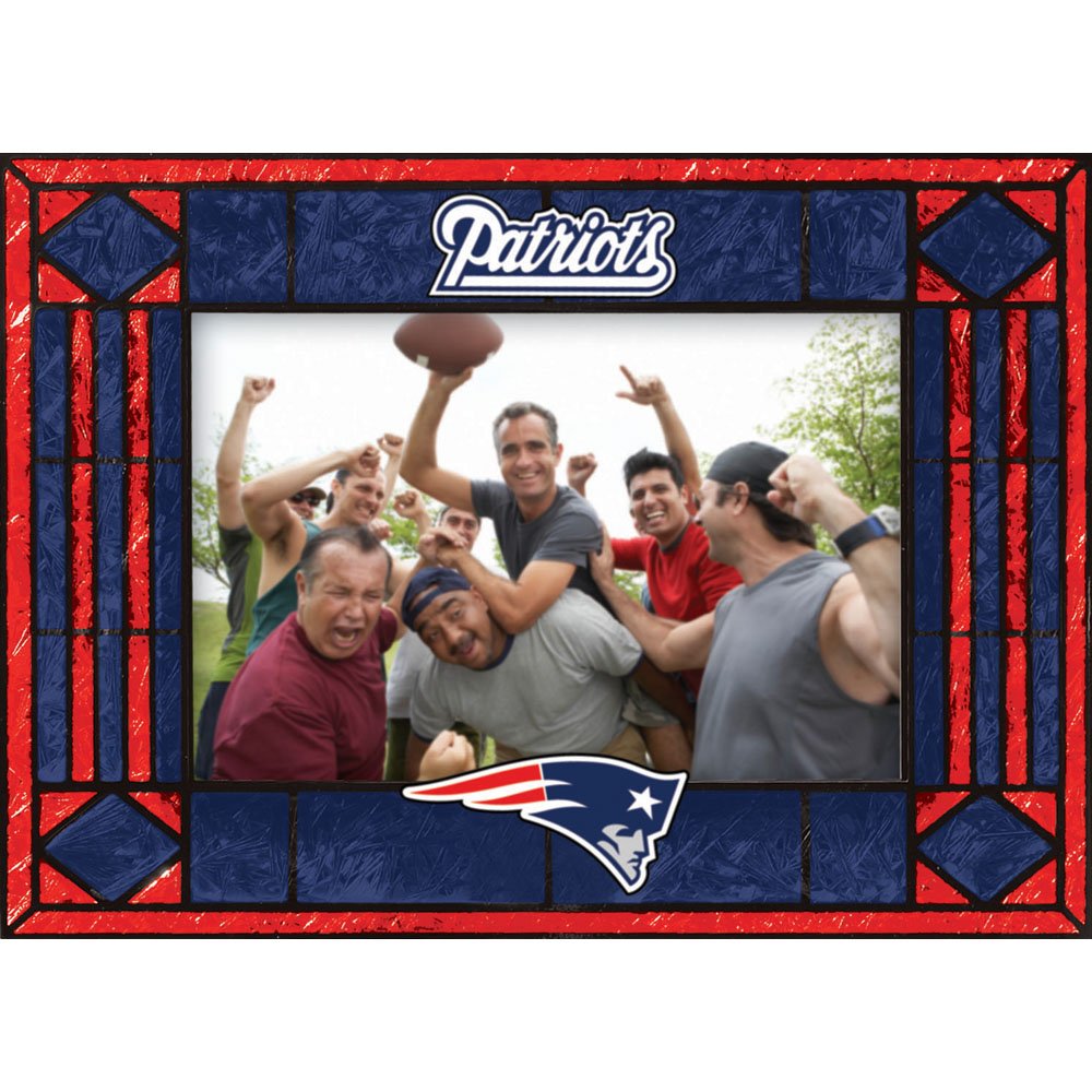 New England Patriots Art Glass Horizontal Frame-image-44