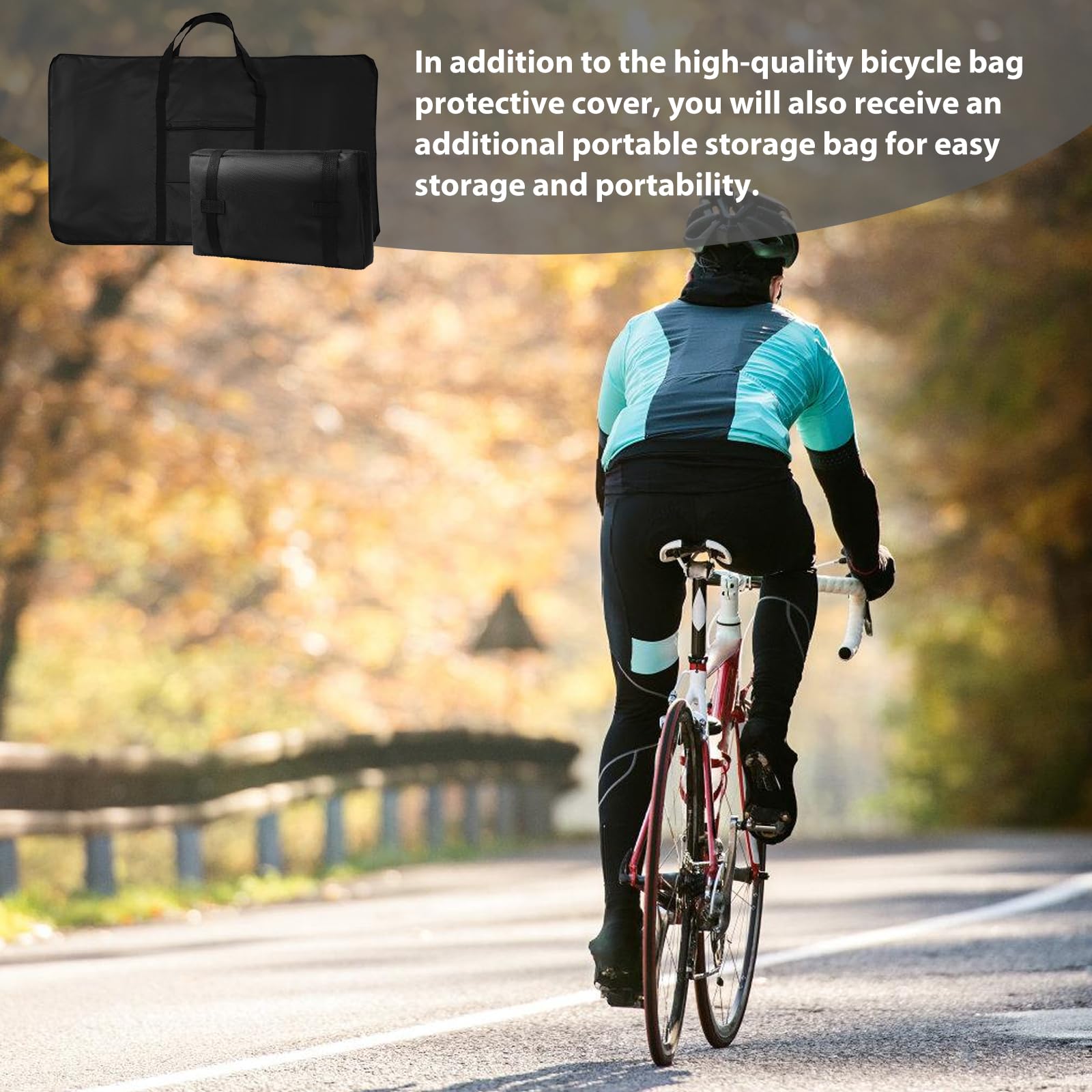 Sac De Transport Vélo Pliant 26-29 Pouces – Grande Housses Protectrice Pour VTT Vélo De Route Voyage Avion Train
