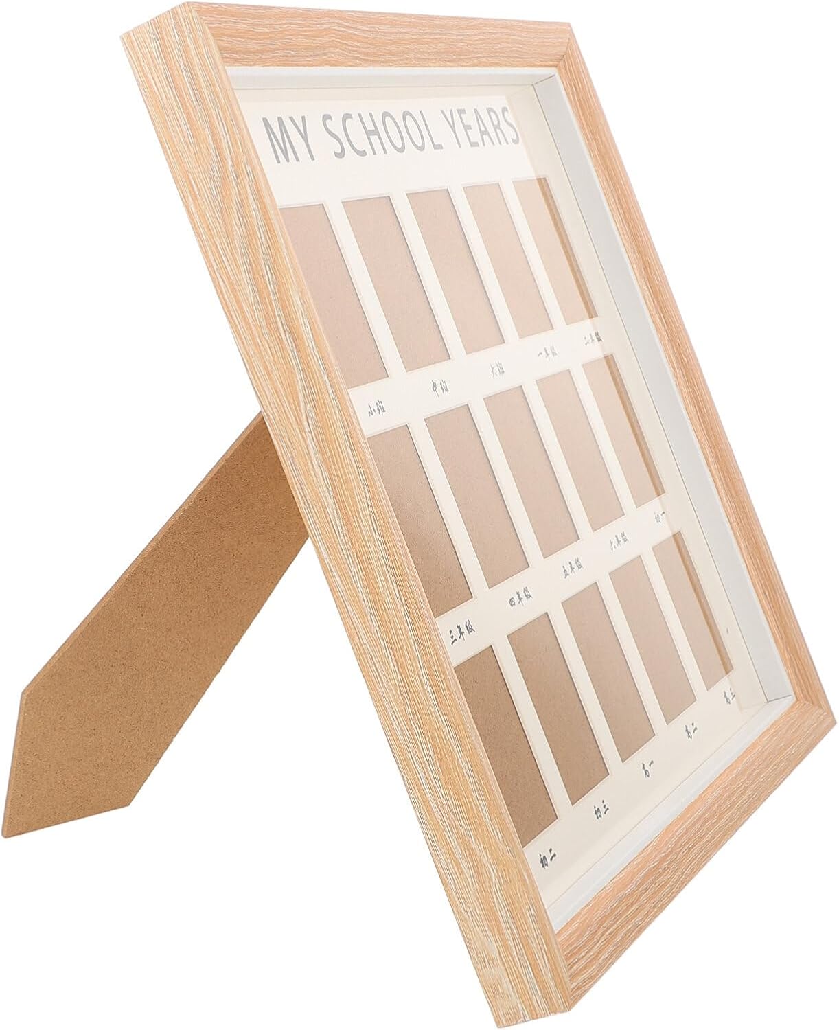 TOYANDONA School Years Picture Frame for Baby Growth Record Wood Keepsake