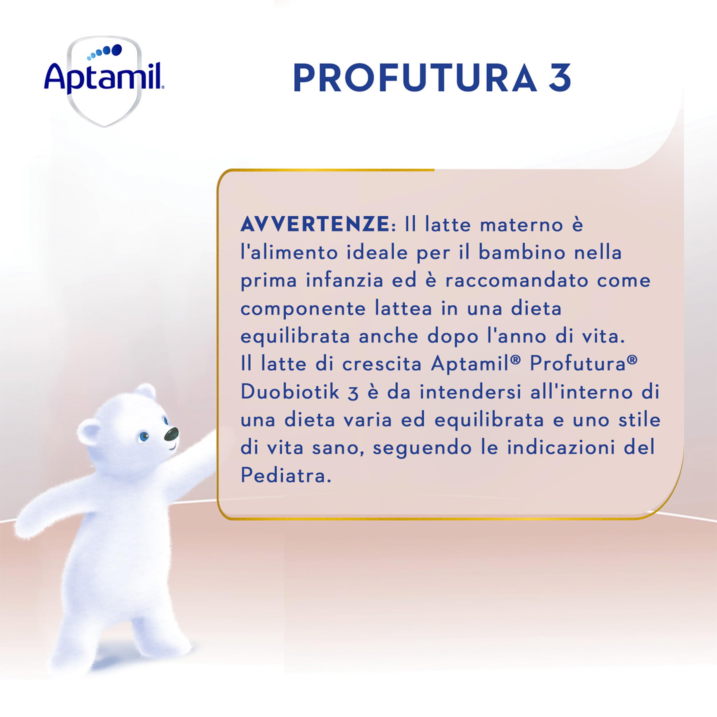 APTAMIL PROFUTURA Duobiotik 3 - Latte di Crescita in Polvere per bambini dal 12° mese - 3200 grammi (4 confezioni da 800g)