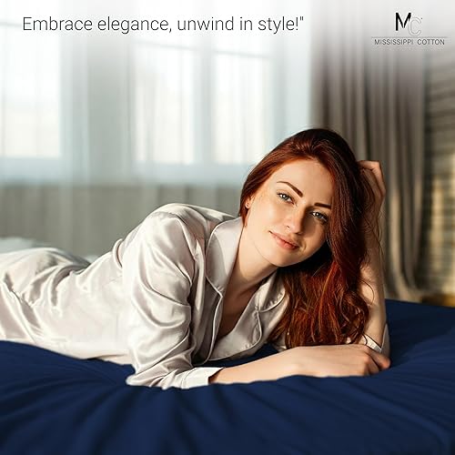 Miniatura 3 de Sábana bajera ajustable tamaño individual XL de 18 pulgadas, con bolsillo extra profundo, de algodón egipcio, elástica alrededor de 800 hilos,