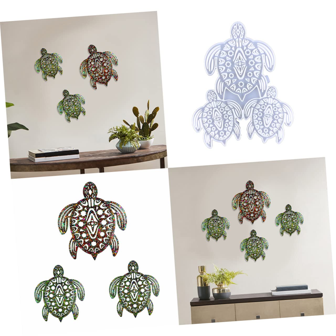 OSALADI Stampo Silicone Forma per Sottobicchieri Stampo Riutilizzabile per Creazioni Diy Facile da Sformare e Resistente per Decorazioni e Regali Unici