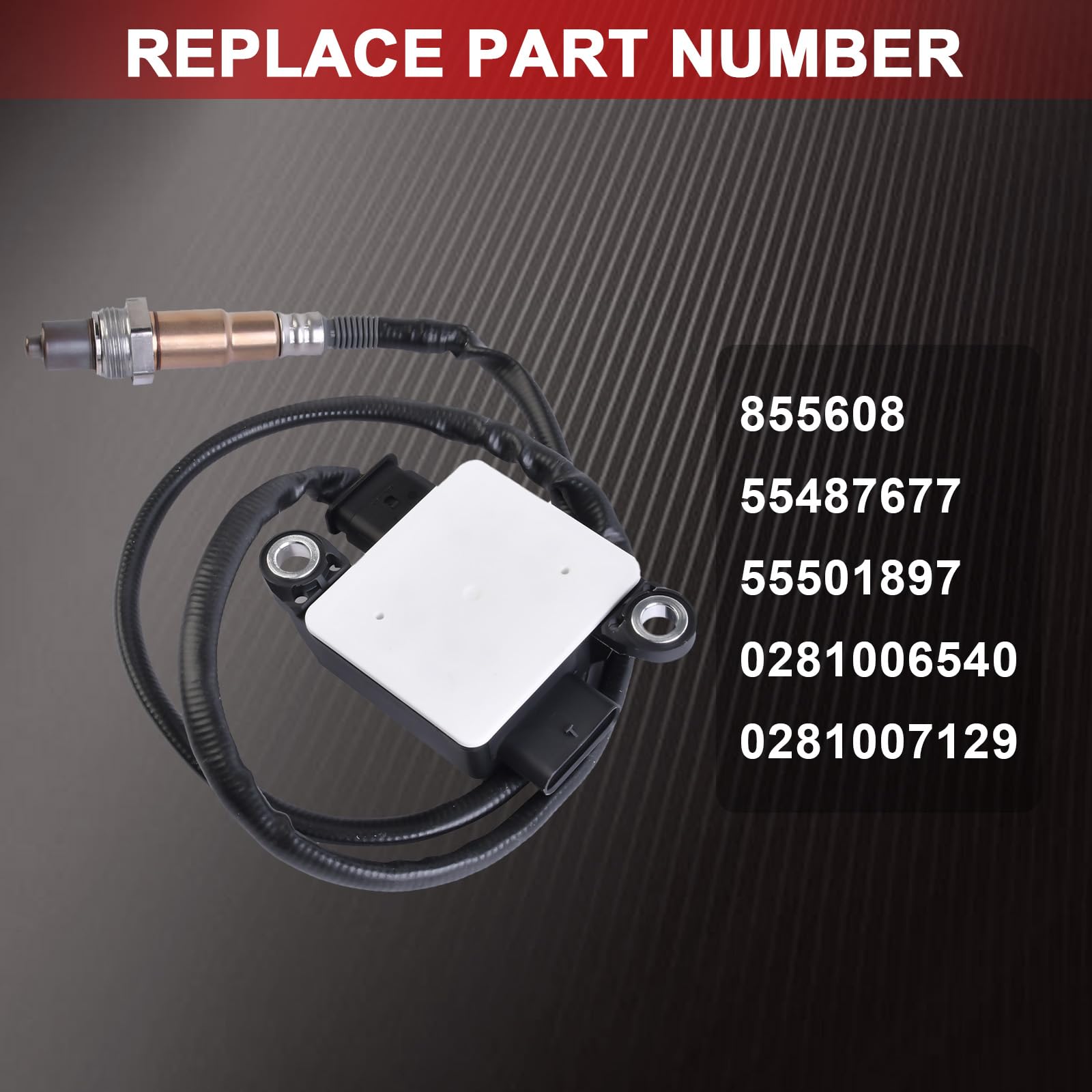 Sensor de NOX Flydida, sensor Lambda, sensor PM para coche, sensor de partículas diésel, compatible con Zafira C Tourer 1.6 2.0CDTi 2011- Cascada 2013- # 55487677, 55501897, 0281006540, 0281007129