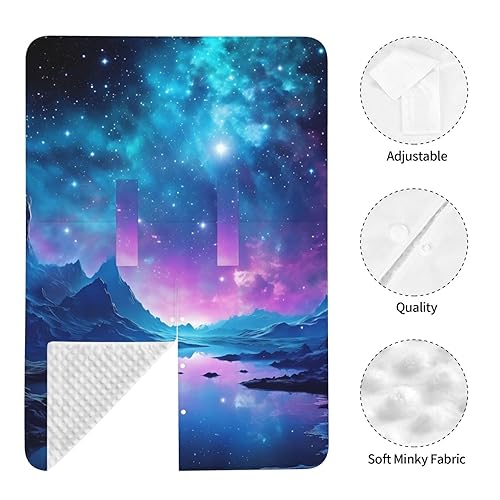 Miniatura 7 de Baby Car Seat Canopy Cover for Mom, Soft Breathable Nursing Breastfeeding Covers Multi Use Stroller Sun Shade Newborn Shower GiftCool Star River