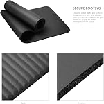 Tapis de yoga épais PHAT avec sangle de transport | Tapis d'exercice pour yoga, Pilates et autres routines d'entraînement, avec sangle de transport