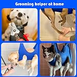 Guzekier Dog Grooming Hammock Harness for Medium Dogs, Groming tabel for Dog, Dog Grooming Sling, Pet Grooming Supplies Kit with Nail Clippers/Trimmer, Nail File,…