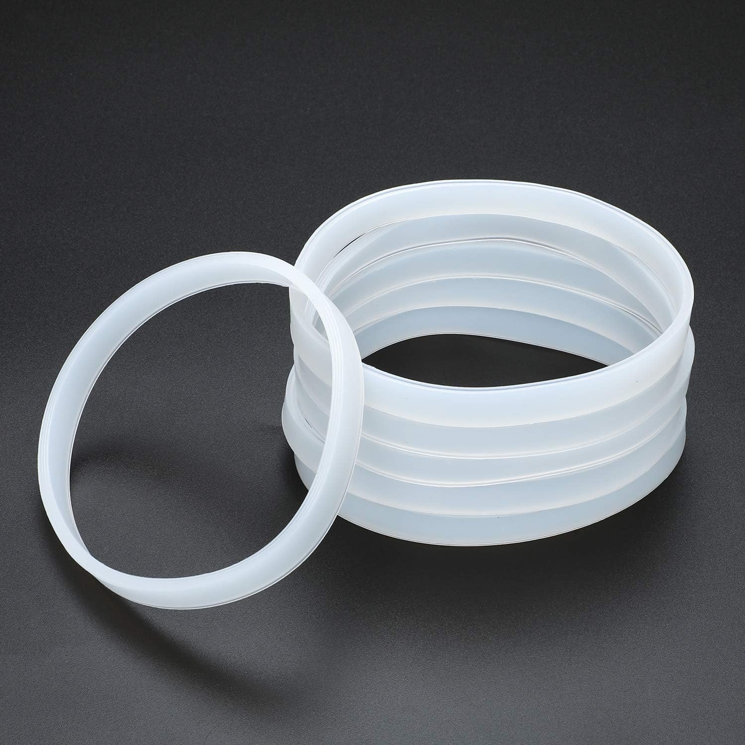 6 Pieces Gasket Replacement for Nutri White Rubber Gasket Seal O-ring Gasket Replacement Part, 3.94 Inch in Diameter,The thickness is 0.11 Inch/0.3cm