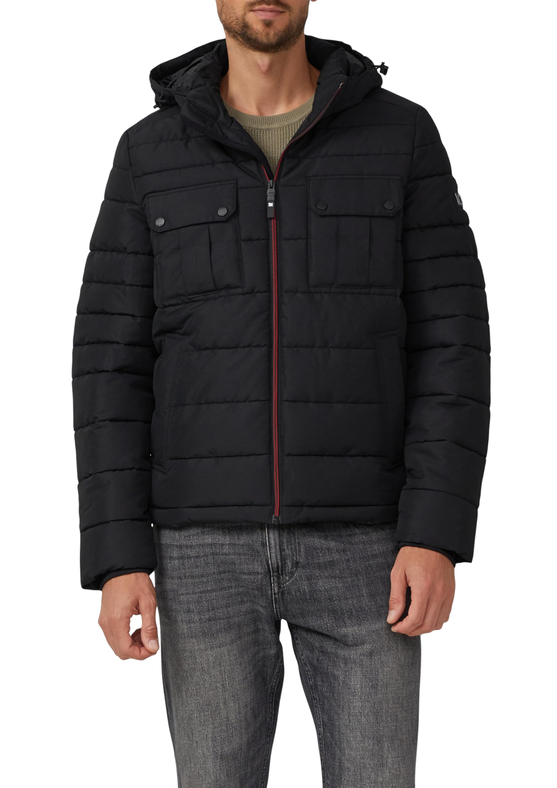 s.Oliver Herren 2167449 Pufferjacke mit abnehmbarer Kapuze (1er Pack)