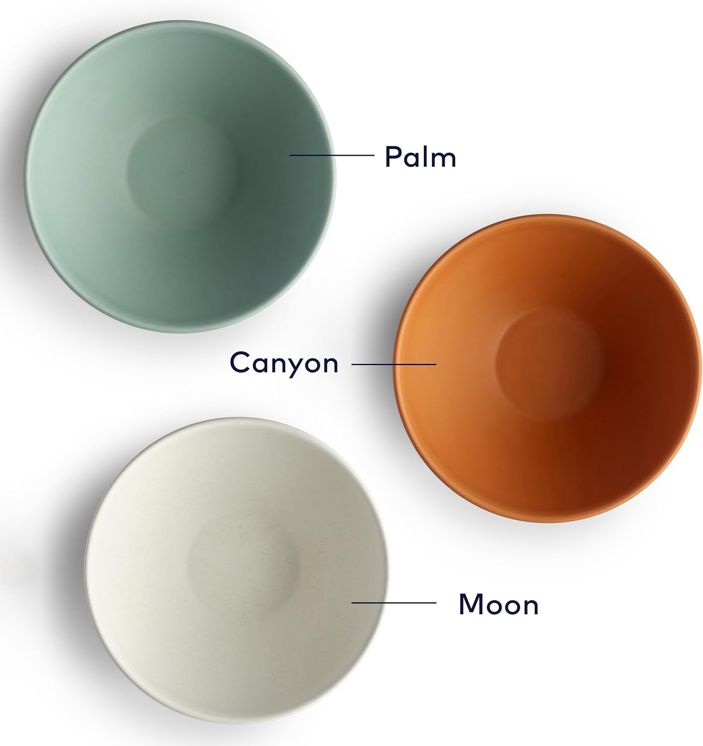 Year & Day Outdoor Set of 4 Unbreakable Lightweight Small Bowls, Plant Derived, Moon White, 5.75 inch