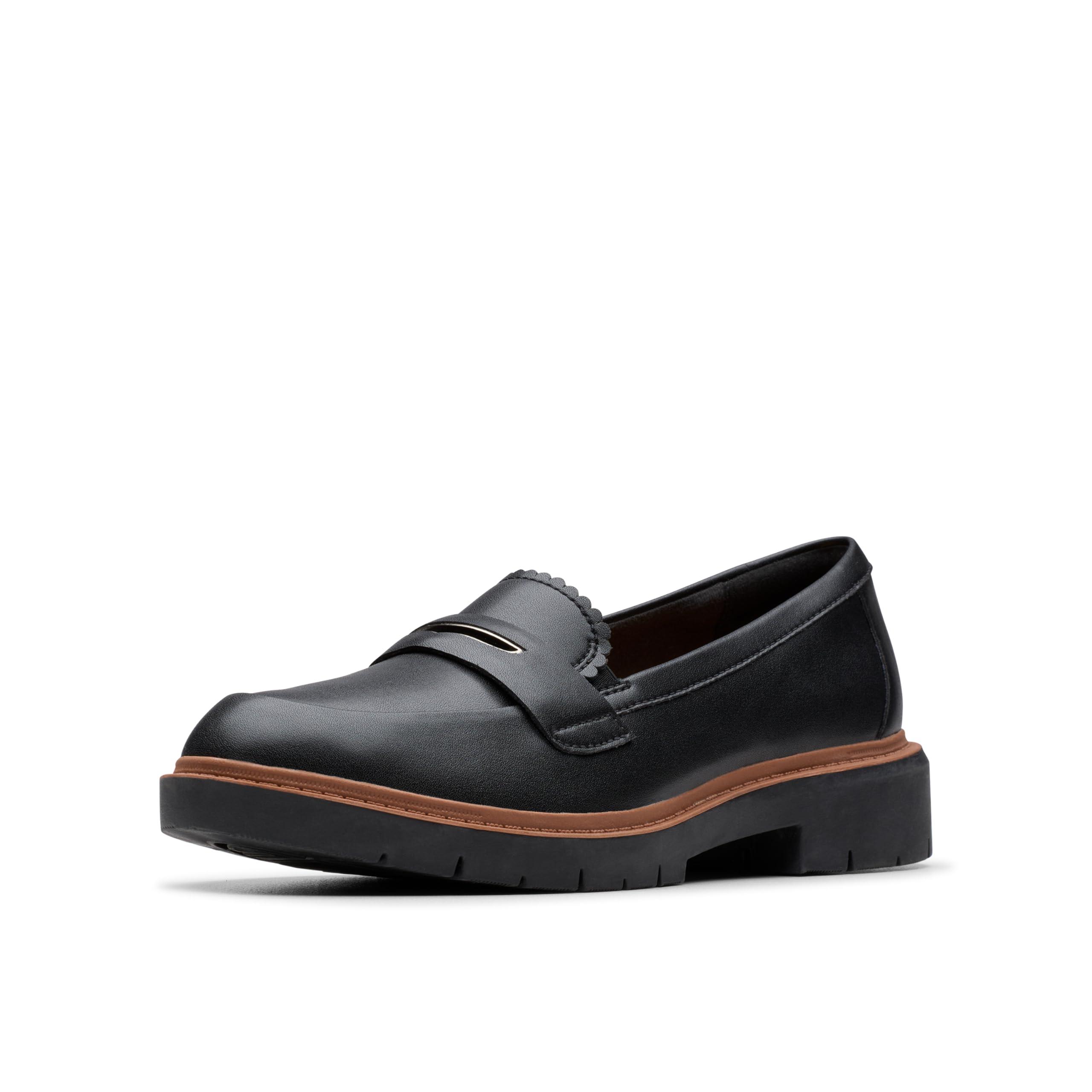 Clarks Westlynn Glow Womens Black Leather, 4.5